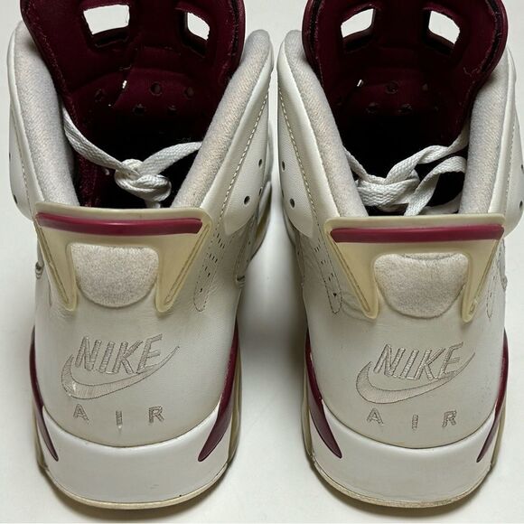 Air Jordan Nike Men’s 2015 Retro 6 Maroon Sneakers Sz 10 - Picture 6 of 16
